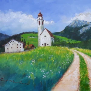 Church (70X55cm) Acrylic Colour