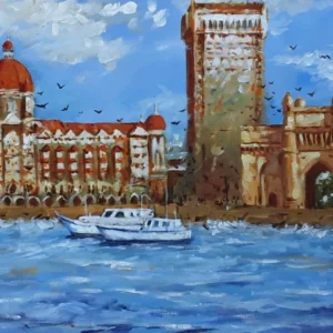 The Gateway of India 1 (35X35cm) watercolor