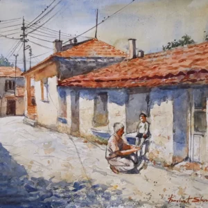 Village (38X28cm) watercolor