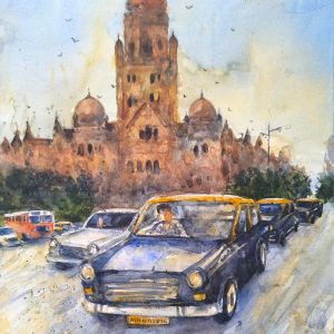Mumbai BMC (36X26cm) watercolor