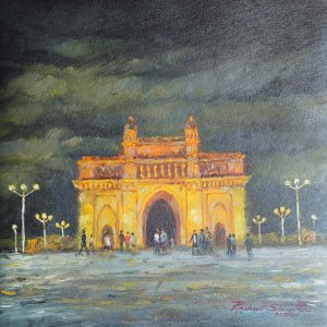 The Gateway of India  (1x1 feet) Oil colour