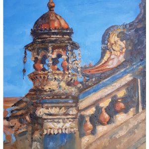 Nattukottai Chettar, Tamil Nadu (28x22 cm) Oil colour