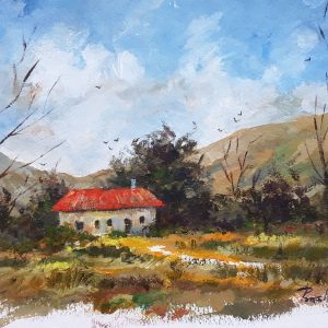 Nature drawing 1 (24×35cm) Acrylic colour