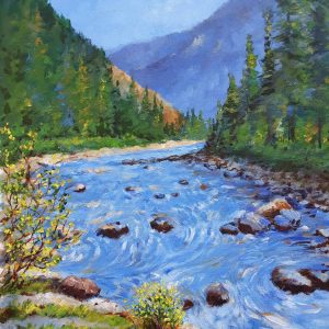 River (34X43cm) Acrylic Colour
