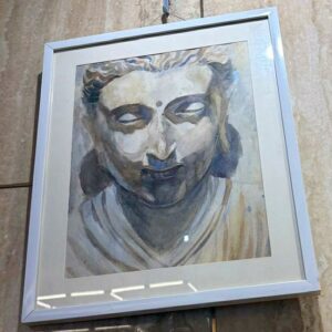 Buddha face (40X28 cm) Watercolor