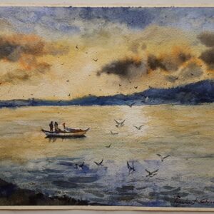 Evening (34X24cm)  watercolor