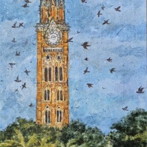Rajabai Clock Tower (12X18 inch) Acrylic colour