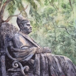 Sir Jamsetjee Jejeebhoy, First Baronet (36X26 cm) Watercolor