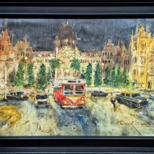 CST (Victoria terminus) front view (34X50 cm) Acrylic colour